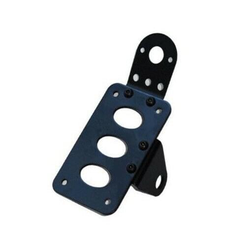 Black Vertical Side Mount License Plate Bracket for Harley Bobber Chopper Custom