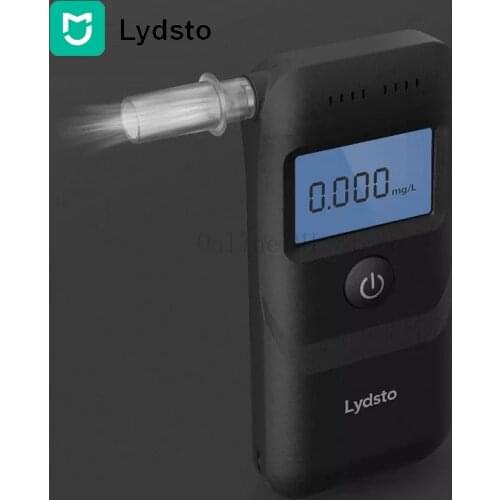 New Xiaomi Mijia Lydsto Digital Alcohol Tester Professional Alcohol Detector Breathalyzer Police Alcotester LCD Display Dropship