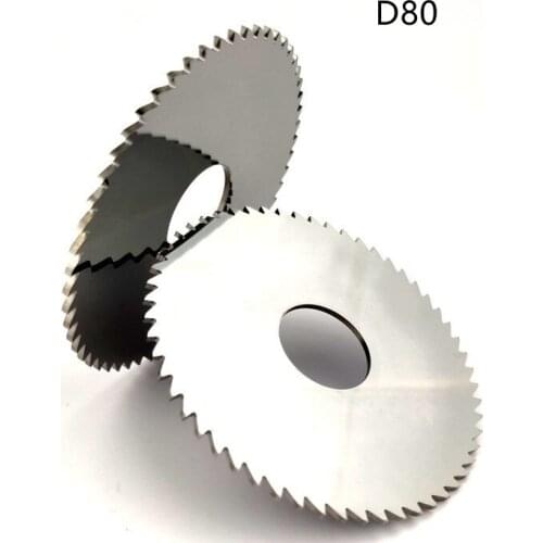 D80 Solid carbide cutting saw blade milling cutter 80mm*22mm (0.5 1.0 1.5 2 2.0 2.5 3.0 3.5 4 4.5 5)