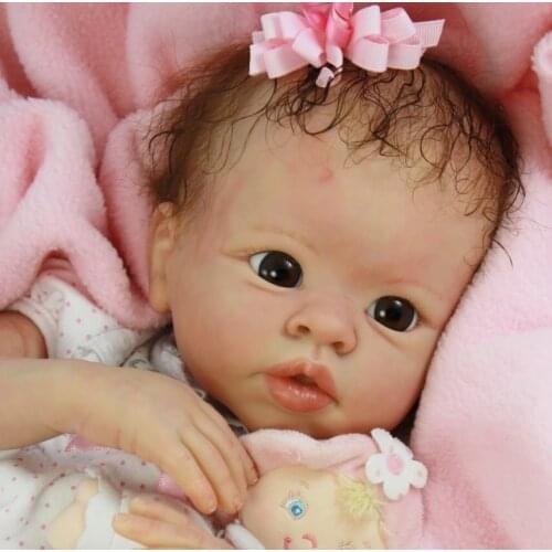 DIY Reborn Baby Doll 20 Inches Lifelike Newborn Baby silicone Vinyl Unpainted Unfinished Doll Parts bebe reborn kits