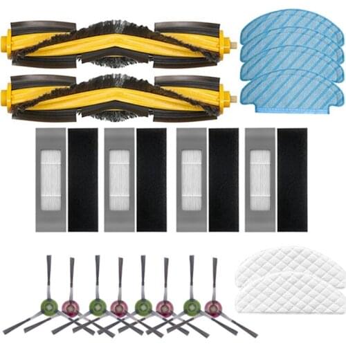Hepa Filter Main Brush Mop Cloth Rag for Ecovacs Deebot Ozmo T8 Vacuum Cleaner Side Brushes Disposable Rags Clean Part