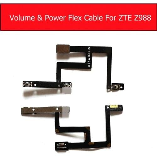 On /OFF Power & Volume Switch Flex Cable For ZTE Grand X Max2 Z988 Audio Control keypads & Power Sleep Button replacement parts