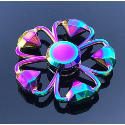 Fidget Spinner Toy for Kids Adults, Quiet Hand Spinner Toys Stainless Steel High Speed Bearing Metal Material Stress Relief J60B