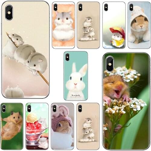 Rabbit mouse Hamster For Xiaomi mi Redmi Note 3 4 4X 5 6 7 8 8t 9 9s 9t 10 pro lite Silicone Phone Skin Cover