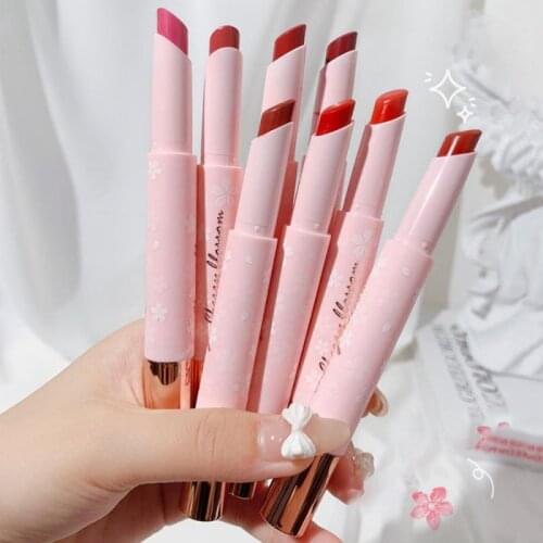 7 colors Natural Matte Lipstick PenWaterproof Matte Lip Glaze Lipstick Sexy Non-Stick Cup Long Lasting Makeup Lip Tint