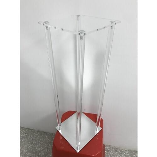 Wholesale clear acrylic crystal table candelabra for wedding