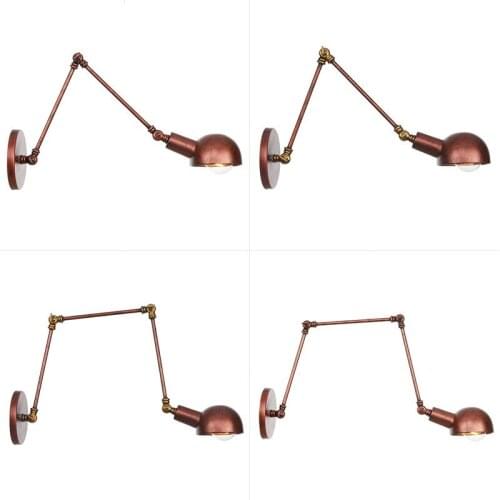 Industrial RH LOFT style double festival long arm art dining restaurant adornment wall lamp of the head of a bed