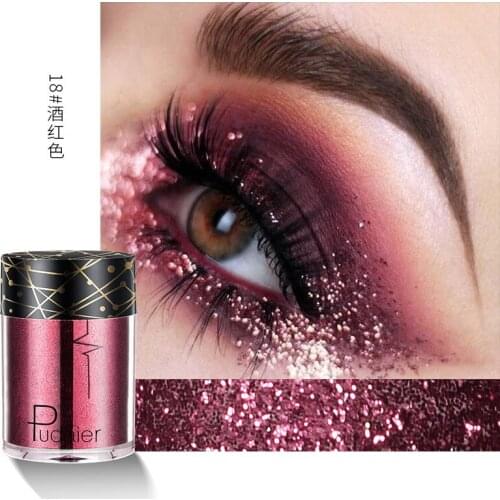 Pudaier Holographic Glitter & Shimmer Mermaid 36 Colors Eye Shadow Highlighter Face Festival Glitters Body Makeup
