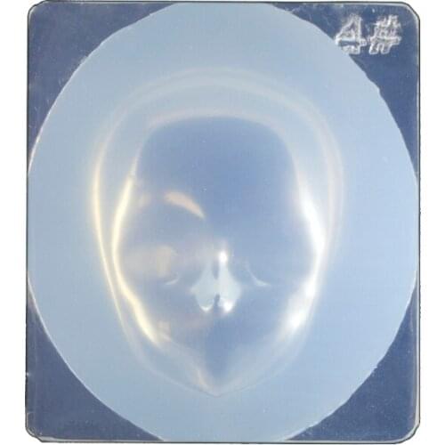 R58E 10 Pcs Human Face 3D Doll Epoxy Resin Mold Aromatherapy Plaster Silicone Mould DIY Crafts Ornaments Decorations Casting