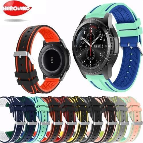 New Silicone Band For Samsung Gear S3 Frontier/Classic 22mm Watch Strap Replace Bracelet For Samsung Galaxy Watch 46mm wristband