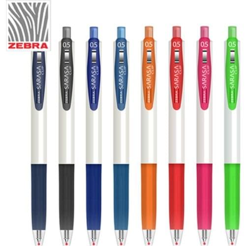 3PCS JAPAN ZEBRA Neutral Pen JJZ15W White-pole Colour Core Pen 0.5mm Candy Colour Stationery for Students