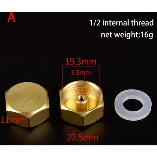 Hex nut hexagon nut screw nut brass nuts for magnesium rod magnesium anode rod water heater parts female M4 M6