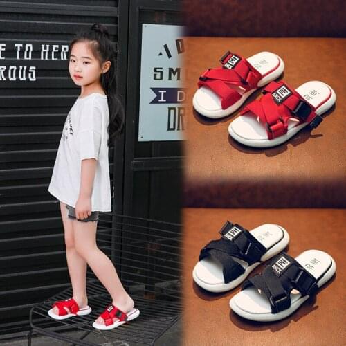 Fashion Childrens Summer Beach Slippers Casual Comfortable Air Mesh Soft Bottom Shoes For Middle Big Boys Girls Kids Sandals