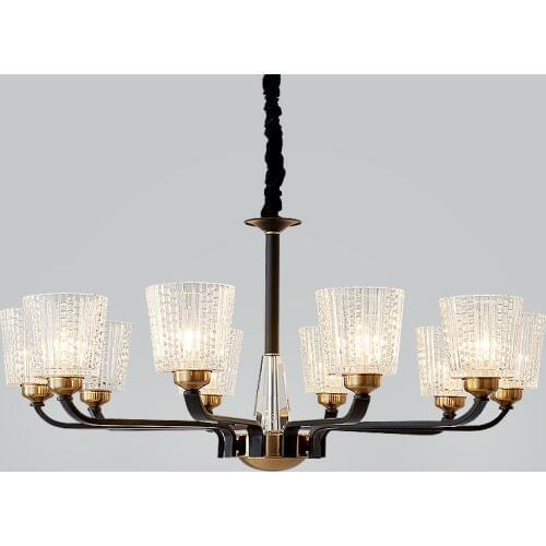 Nordic lamp modern living room chandeliers ceiling home bedroom crystal lights chandelier restaurant wrought iron glass lighting