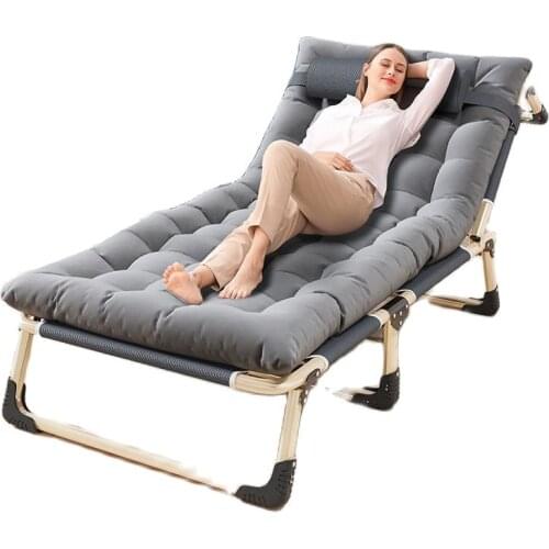 Folding bed single bed nap home simple nap bed accompany portable multi-function