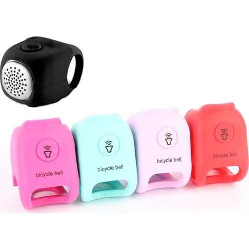 90 db Bike Electronic Loud Horn Rubber Bicycle Handlebar Alarm Ring Bell Cycling Accessories Riding Warning Safety Electric Bell