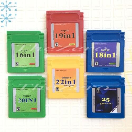 Video Game for 16 Bit Cartridge Game Console Card 16 in 1 18 in 1 19 in 1 20 in 1 22 in 1 25 in 1
