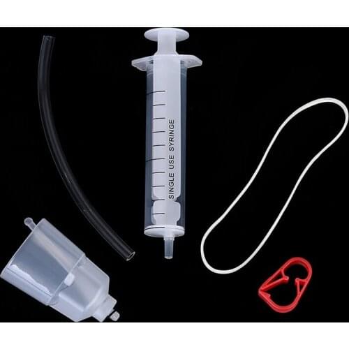 1Set Bicycle Hydraulic Disc Brake Mineral Oil Bleed Kit Funnel Syringe Oil Stoper Set MTB Brake Repair Bike Tools Parts