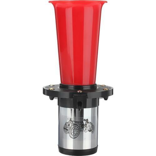 12V 490Hz Universal Red ABS Durable Car Boat Truck 110dB Vintage Claxon Horn Suitable for Speakers High Quality 2018