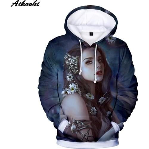 2021 Classic 3D Cool Lana del rey Hoodies Men/Women Popular Casual Pertty Hip Hop Hoodie 3D Print Lana del rey Loose Sweatshirts