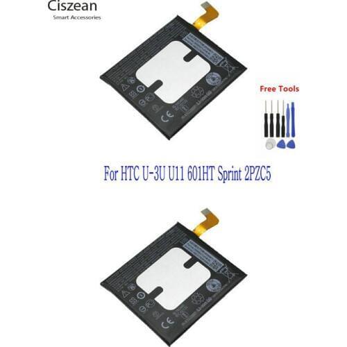2x 3000mAh B2PZC100 battery fit for U-3U U11 601HT Sprint 2PZC5 batteries Batterij + Repair Tools Kit