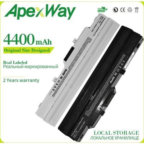 Laptop Battery BTY-S11 BTY-S12 for MSI Wind U100 L1300 L1350 L1350D U100X U100W U135DX U210 U270 U90X Wind12 U200 U210 U230