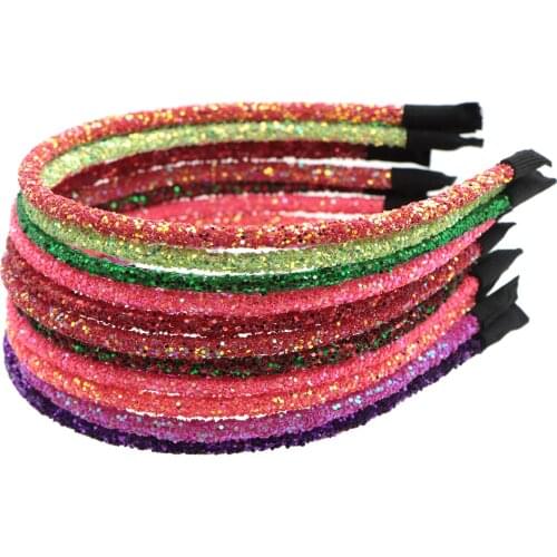 David accessories Glitter Headband with Beads Hair Band for Kid Girls Bath Make Up DIY Decoration Crafts Accessories,1Yc8455
