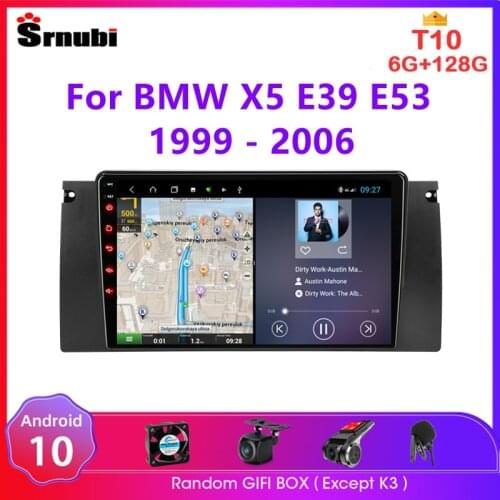 Android 10 2 Din Car Radio For BMW X5 E39 E53 1999 2000 2001 2002 2003 - 2006 Multimedia Video audio Player Navigation GPS DVD