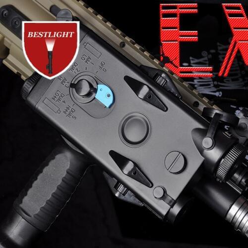 Airsoft AN/PEQ-2 Battery Case with Red laser