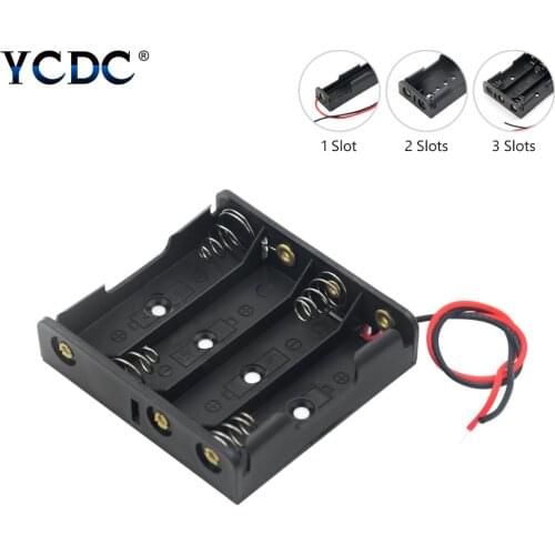 YCDC AA Size Power Battery Storage Case Box Holder Leads With 1 2 3 4 8 Slots Container Bag DIY Standard Batteries Charging