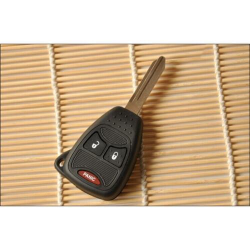 2+1 Buttons Remote Key Shell Case For Chrysler 300C Sebring Cruiser Compass Fob Key Cover With Battery Clamp 5PCS/lot