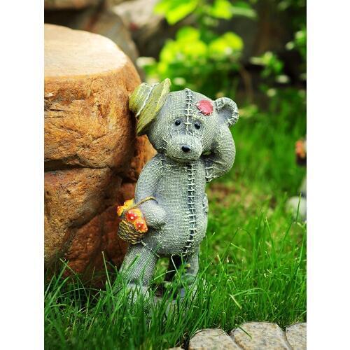 Dafu Garden Garden Garden Simulation Animal Bear Baby Ornaments Home Kindergarten Decoration Feng Shui Home Decoration
