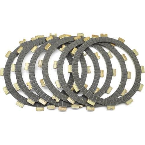 For SUZUKI TV125 Wolf 1992-1995 DS185 1980 TS185 Sierra 1980 1981 DF200 E 97-99 DR200 86-88 Clutch Friction Plate Kit 6 Pcs Disc