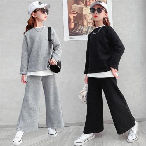 Boutique Kids Clothing Casual Clothes 2 Pcs Sets 2021Girls Spring Boutique Outfits Cute Girls Clothes 10 12 Year Baby Sets