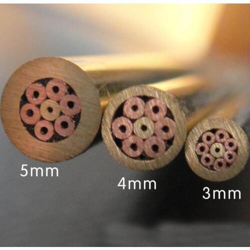 9.4" inches 3/4/5mm Knife making DIY tools brass screw of knife handle Mosaic rivets nail