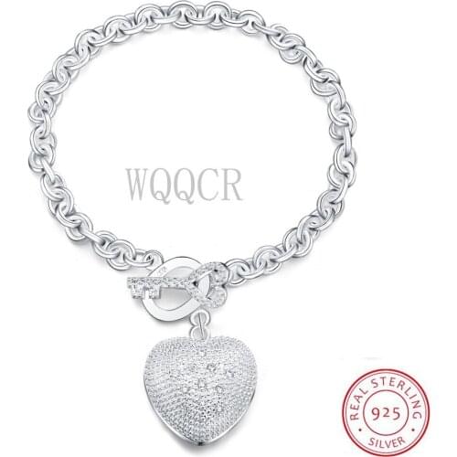 Hot Selling Fashion 925 Sterling Silver Love Little Girl Charm Pendant Bracelet Children Girl Friendship Cute Jewelry