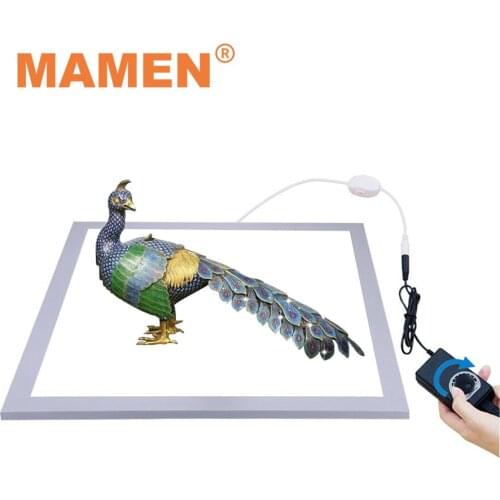 MAMEN 38cm*38cm*1cm LED Photography Shadowless Light 6000K 1200LM Photography Lighting for Light Box Model Still Life Shooting