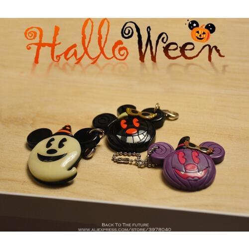 Disney Mickey Mouse Halloween 4cm mini doll Action Figure Anime Decoration Collection Figurine Toy model for children gift