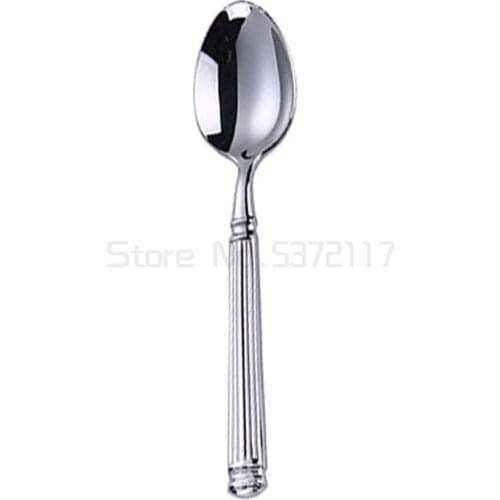 Silver Tableware Cutlery Set Stainless Steel Spoons And Forks Knife Dinner Sets Dishes Couverts De Table Home Decoration BD50CJ