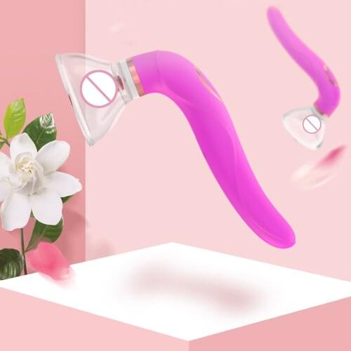 Sucker Pump Vibrator Labia Breast Inhale Enlarge Massage Tongue Licking Vibrator Tongue Stimulator Vacuum Cup Pump Inhale
