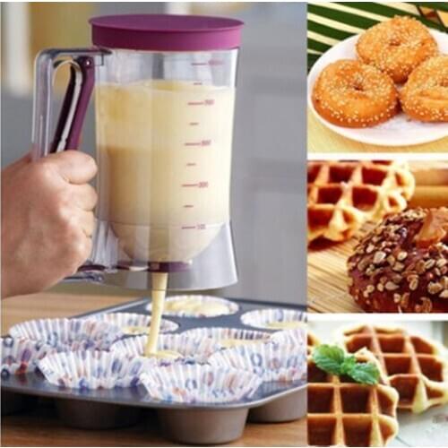 New Cupcakes Pancakes Cookie Cake Muffins Baking Waffles Batter Dispenser Cream Speratator Measuring Cup baking tools for cakes