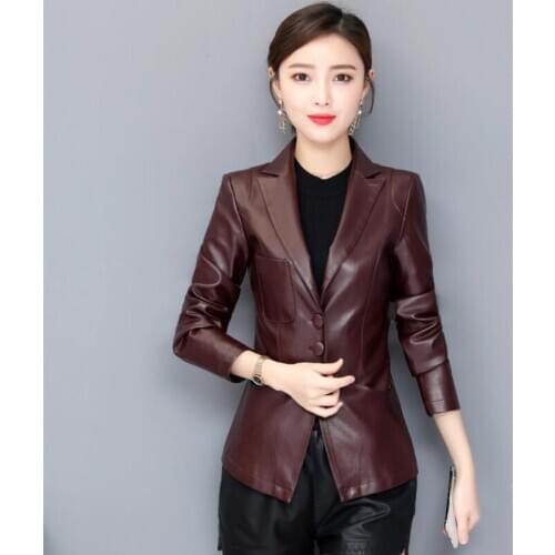 Large Size 3XL 4XL Leather Jacket Women Leather Coat 2020 New Womens Leather Jacket Female Coats Outerwear