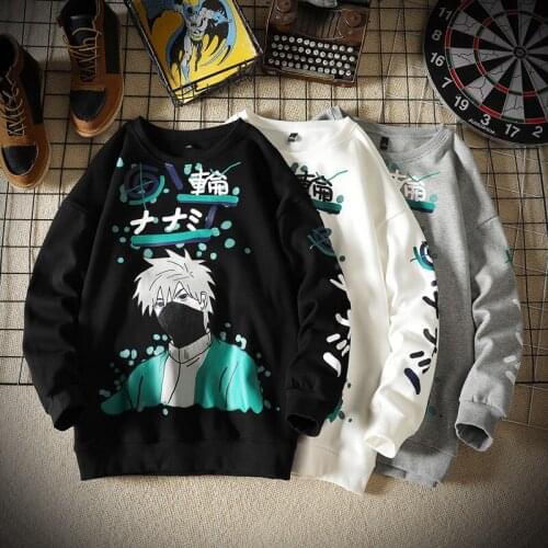 The new loose print cartoon fashion trend in autumn 2020 is personalized fashion hoodie