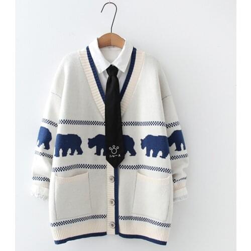 Autumn Winter Cardigan Sweater Womens Loose Cute Long Sleeve Female Knitted Jacket Thick Oversized Sweaters Coat 2021 Casacos