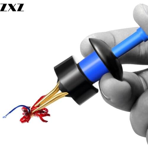 Portable Fishing Bait Clip Fishing Lures Professional Granule Earthworm Bloodworm Copper Worm Baits Tackle Accessory Hook Tools