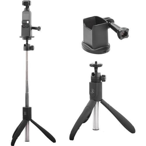 Portable Tripod Bracket Mount Extension Rod Stick Handheld for DJI OSMO Pocket Adapter Tripod Set Kit Gimbal Camera Accessories