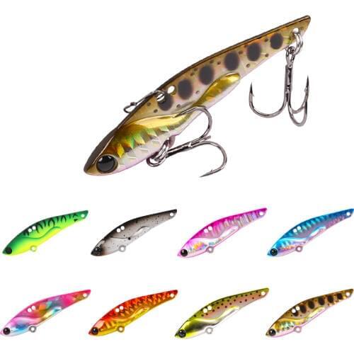 Trulinoya Metal Vib Lures Fishing VIB Lure 50mm 7g Sinking Artificial Vibrator Bass Bait free shipping