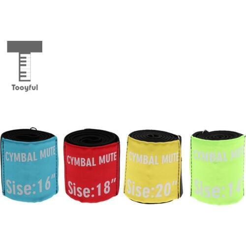 Tooyful Durable Polyester Drum Set Hi-hat Cymbal Practice Mute Silencer Pad