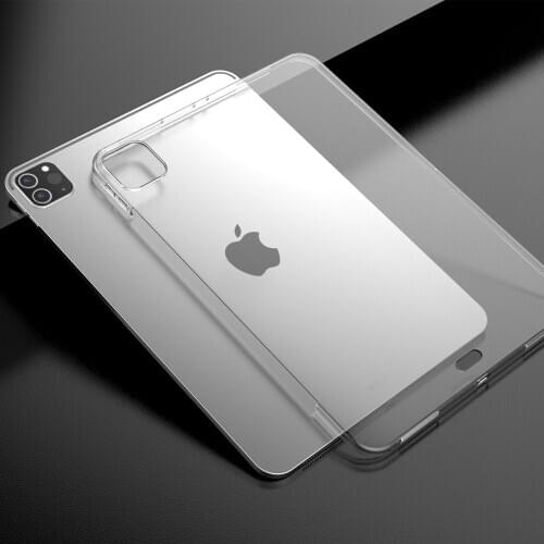 Clear Case for iPad Pro 12.9 2020 Thin Silicone Transparent TPU Cover for iPad Pro 12.9 2018 2017 2015 Compatible for Keyboard