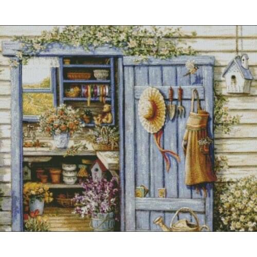 Romantic Flower Room Top Quality Embroidery Needlework 14CT Unprinted Cross Stitch Kits DIY Art Handmade Home Decor